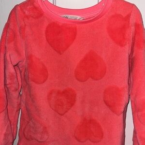 H&M Kids Pink Heart Sweatshirt